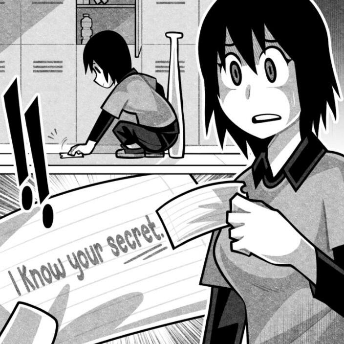 CHAPTER 15 Comic page depicting Anna finding a note left on her locker.